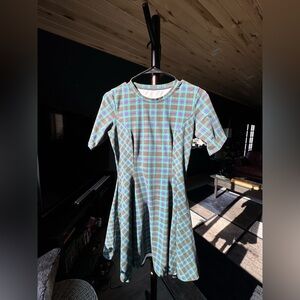 Black Milk Tartan Marine Evil Tee Dress